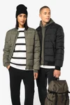 Umweltfreundliche Unisex-Steppjacke mit Teddykragen