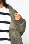 Umweltfreundliche Unisex-Steppjacke mit Teddykragen