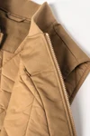 Umweltfreundlicher Gesteppte Unisex-Twill-Bodywarmer mit Teddykragen