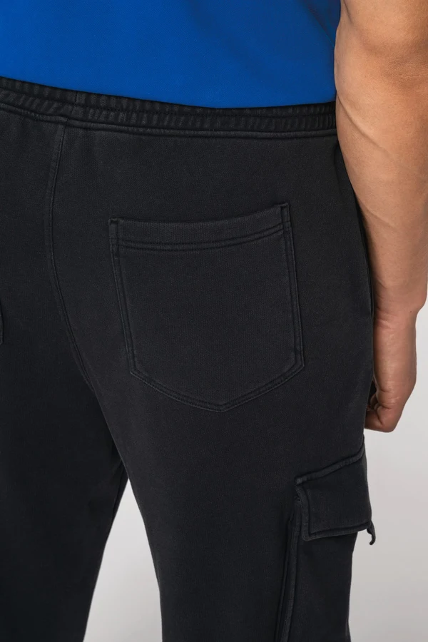 Umweltfreundliche Cargohose aus verwaschenem French Terry für Herren
