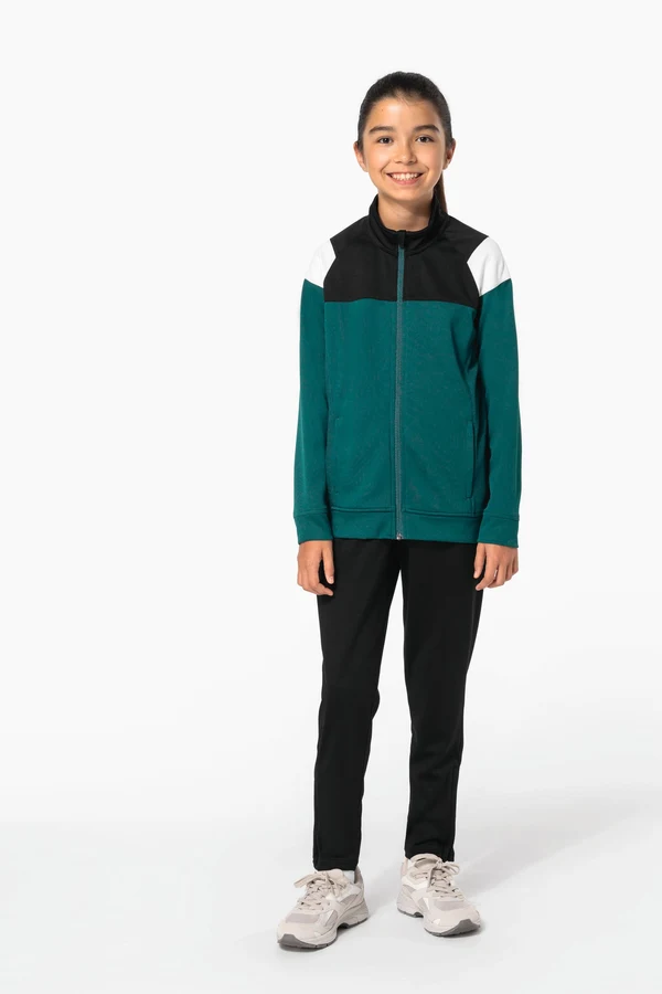 Kinder Trainingsjacke mit Reißverschluss