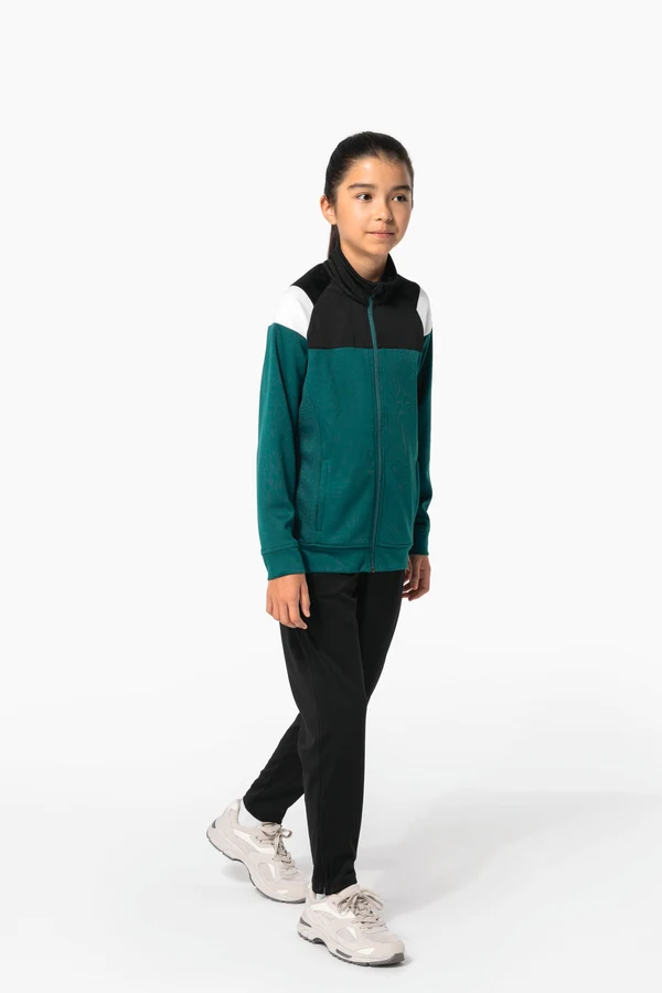Kinder Trainingsjacke mit Reißverschluss