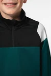 Kinder Trainings-Sweatshirt mit 1/4 Reißverschluss