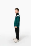 Kinder Trainings-Sweatshirt mit 1/4 Reißverschluss
