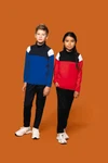 Kinder Trainings-Sweatshirt mit 1/4 Reißverschluss