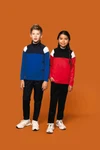 Kinder Trainings-Sweatshirt mit 1/4 Reißverschluss