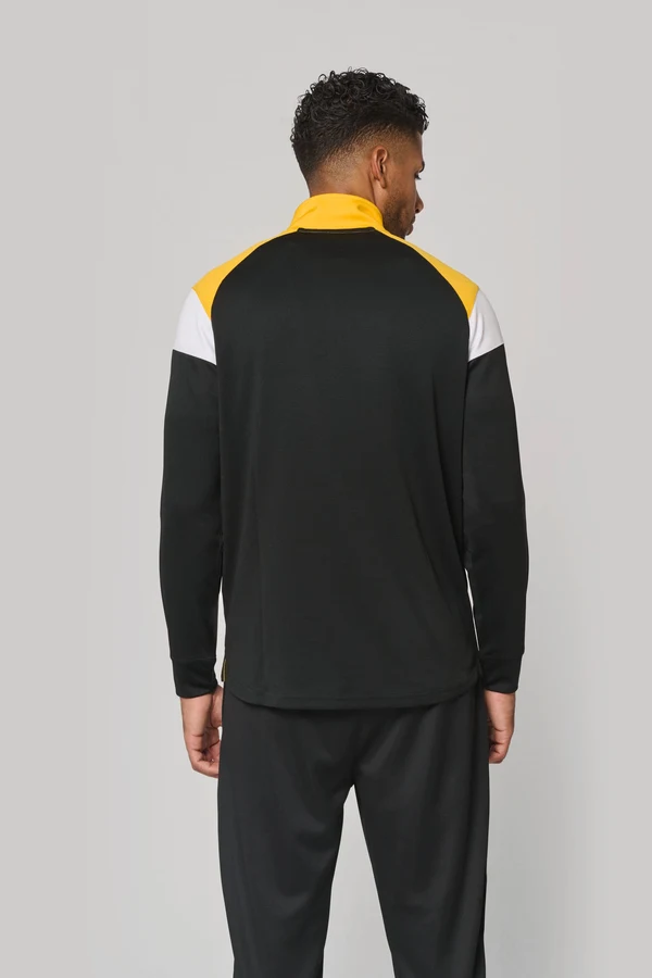 Unisex Trainings-Sweatshirt mit 1/4 Reißverschluss
