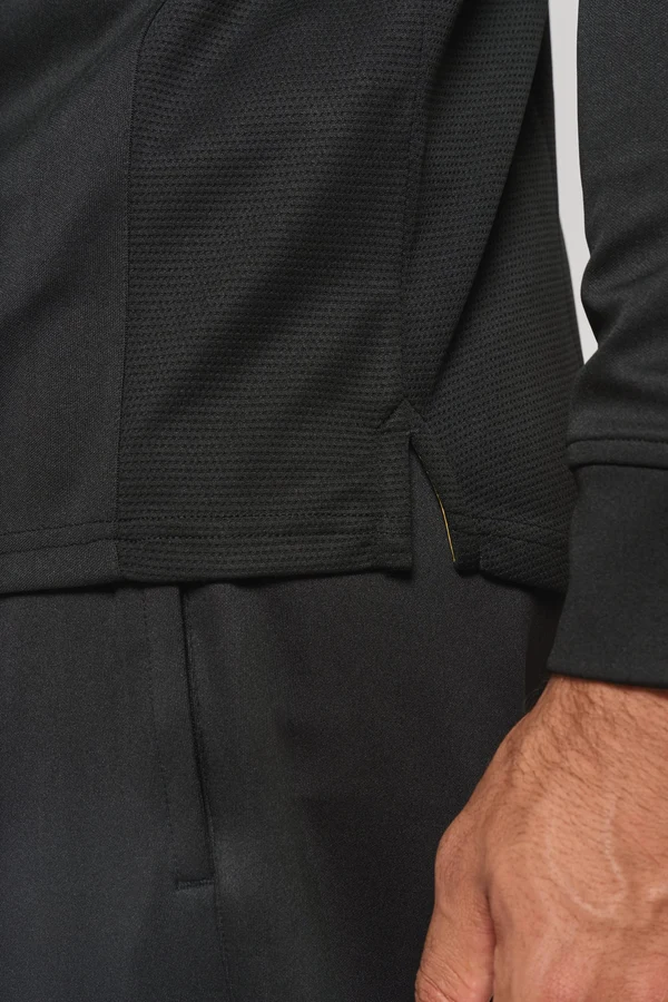 Unisex Trainings-Sweatshirt mit 1/4 Reißverschluss