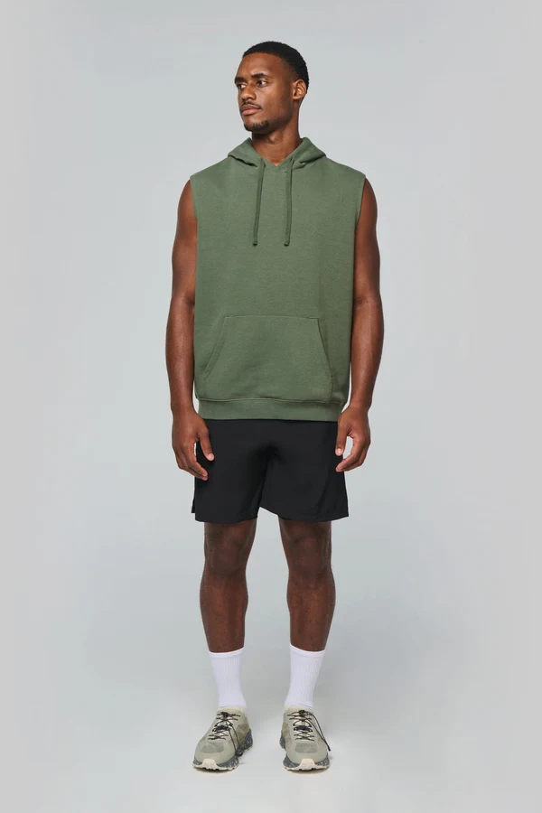 Unisex-Kapuzenpullover ohne Ärmel