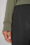 Damen Cropped-Sweatshirt mit Rundhalsausschnitt