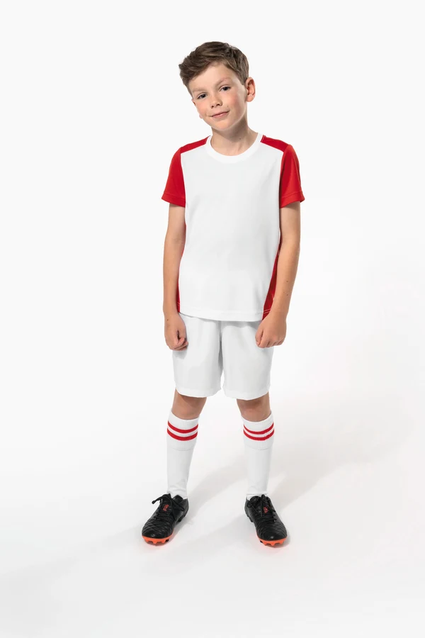 Zweifarbiges umweltfreundliches Sport-T-Shirt für Kinder
