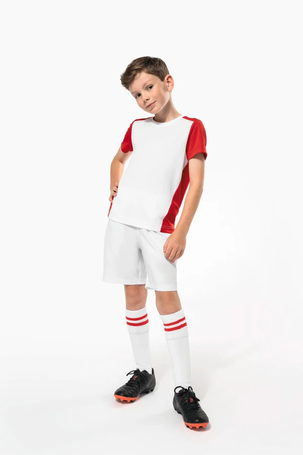 Zweifarbiges umweltfreundliches Sport-T-Shirt für Kinder