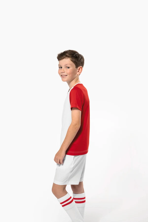 Zweifarbiges umweltfreundliches Sport-T-Shirt für Kinder