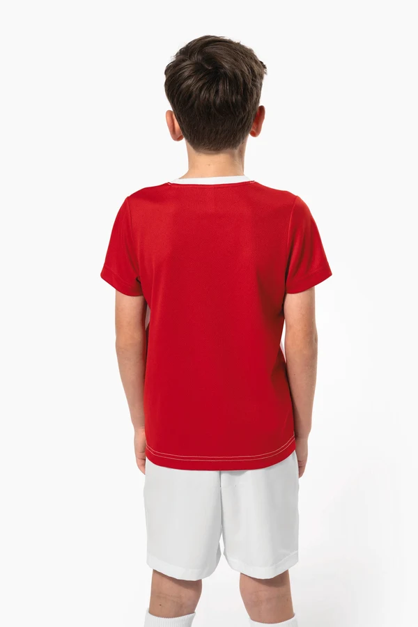 Zweifarbiges umweltfreundliches Sport-T-Shirt für Kinder