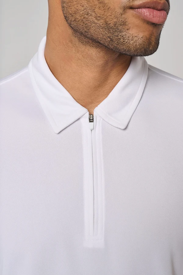 Herren Sport-Poloshirt mit 1/4-Reißverschluss