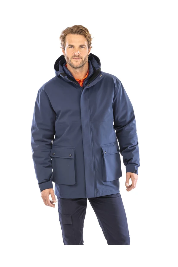 Ripstop-Steppjacke 3-in-1 aus Recyclingmaterial