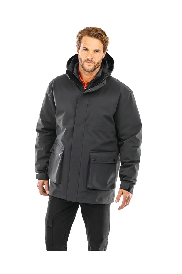 Ripstop-Steppjacke 3-in-1 aus Recyclingmaterial