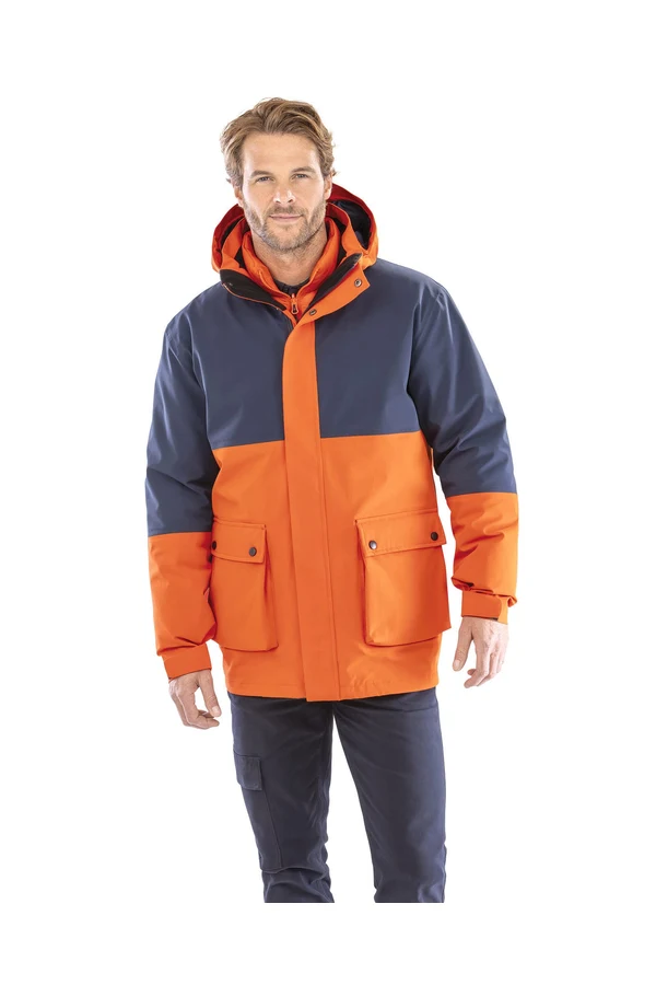 Ripstop-Steppjacke 3-in-1 aus Recyclingmaterial