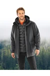 Ripstop-Steppjacke 3-in-1 aus Recyclingmaterial