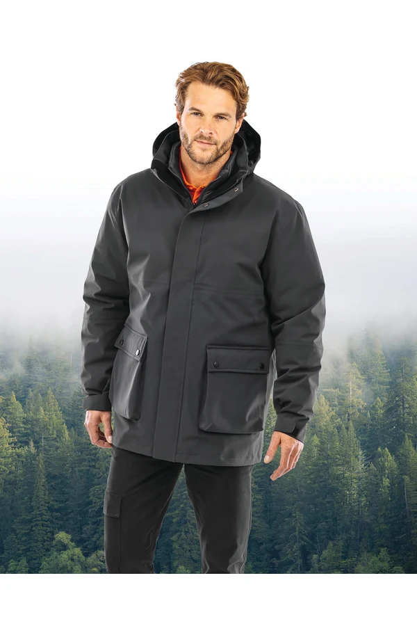 Ripstop-Steppjacke 3-in-1 aus Recyclingmaterial