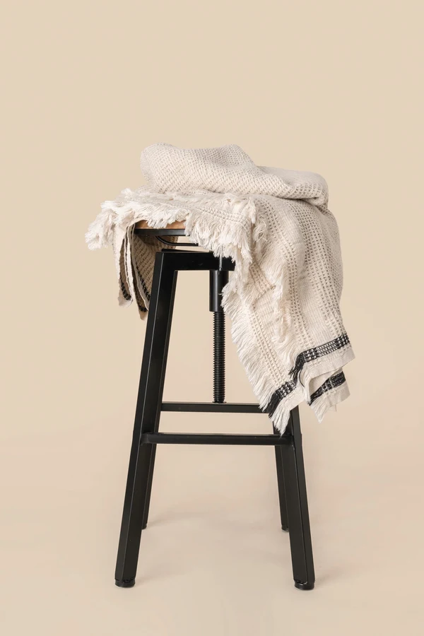 Plaid mit Wabenmuster