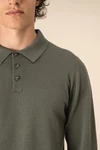 Umweltfreundliches Polohemd mit langen Ärmeln für Herren
