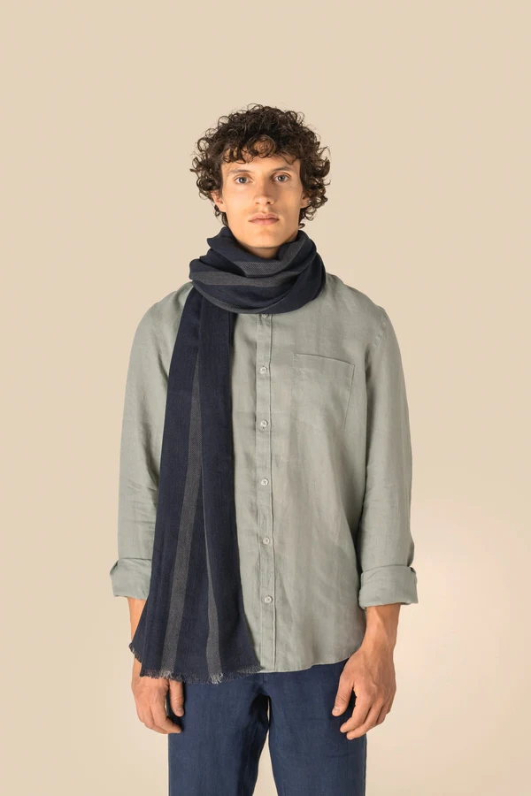 Gestreiftes Unisex-Schal