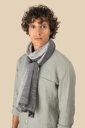 Gestreiftes Unisex-Schal