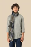 Gestreiftes und kariertes Unisex-Schal