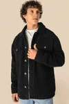 Unisex-Überhemd aus Sherpa mit überschnittenen Schultern