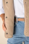 Ärmellose Sherpa-Jacke für Damen