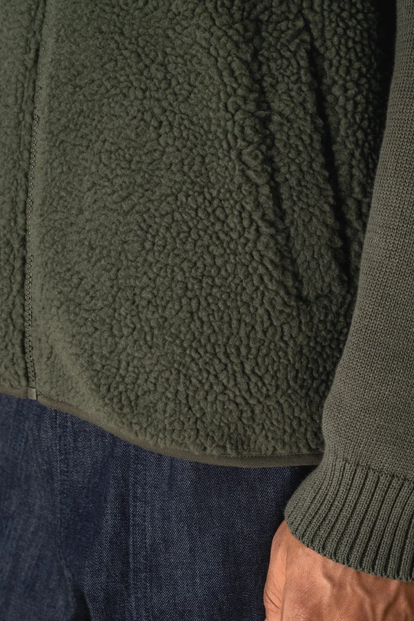 Ärmellose Sherpa-Jacke für Herren