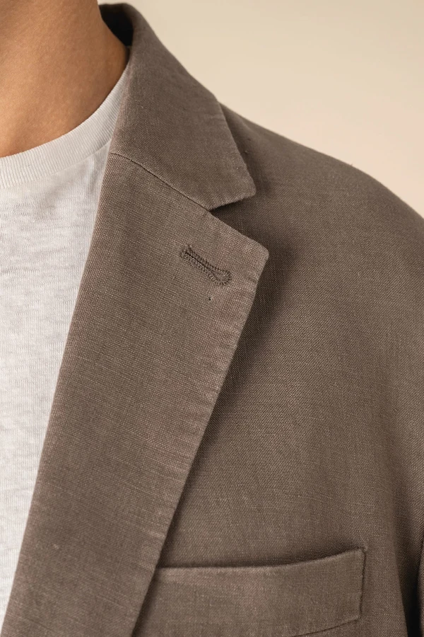 Herren-Blazer aus verwaschenem Leinen