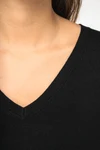 Umweltfreundlicher Damenpullover mit V-Ausschnitt aus Lyocell
