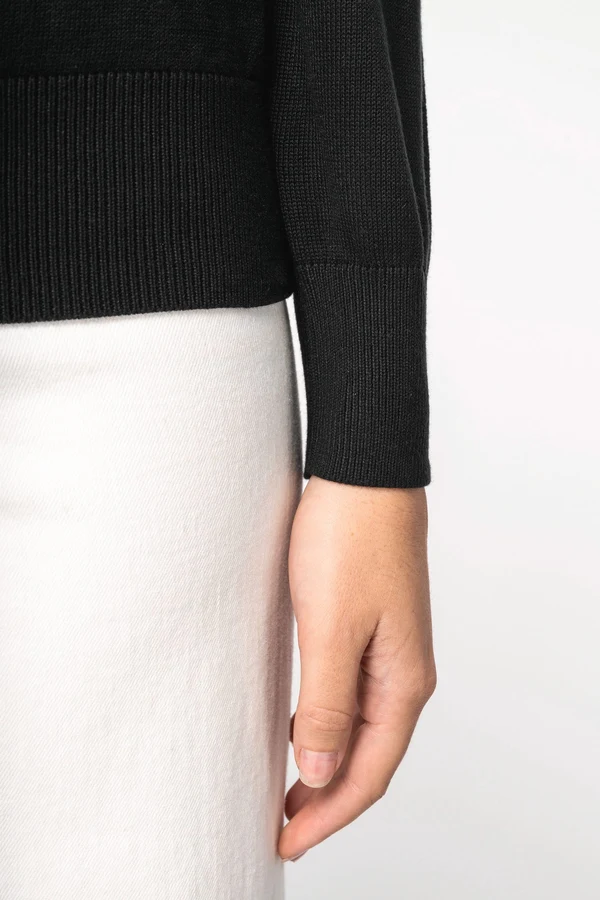 Umweltfreundlicher Damenpullover mit V-Ausschnitt aus Lyocell
