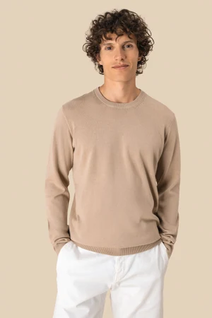 Umweltfreundlicher Herrenpullover mit Rundhalsausschnitt
