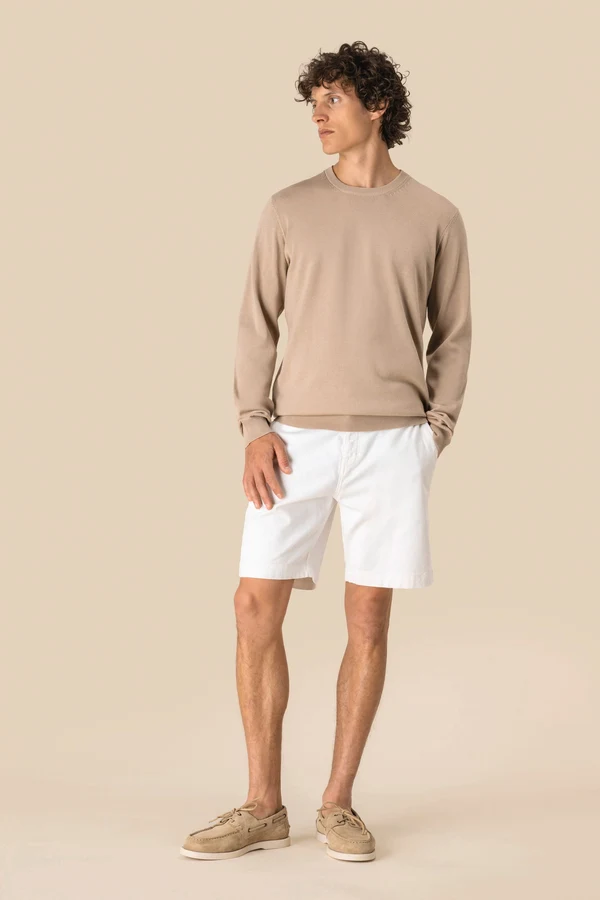 Umweltfreundlicher Herrenpullover mit Rundhalsausschnitt