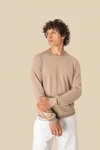 Umweltfreundlicher Herrenpullover mit Rundhalsausschnitt