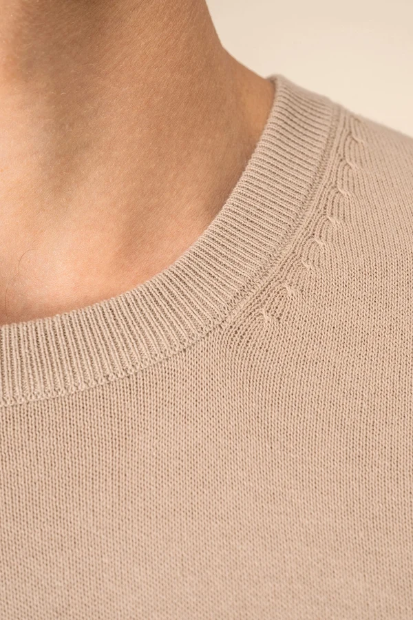 Umweltfreundlicher Herrenpullover mit Rundhalsausschnitt