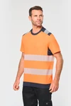 Recyceltes Sicherheits-T-Shirt mit Rundhalsausschnitt und kurzen Ärmeln