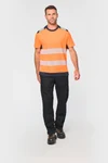 Recyceltes Sicherheits-T-Shirt mit Rundhalsausschnitt und kurzen Ärmeln