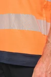 Recyceltes Sicherheits-T-Shirt mit Rundhalsausschnitt und kurzen Ärmeln
