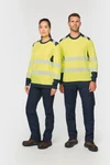 Recyceltes Sicherheits-T-Shirt mit langen Ärmeln