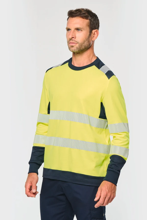 Recyceltes Sicherheits-T-Shirt mit langen Ärmeln