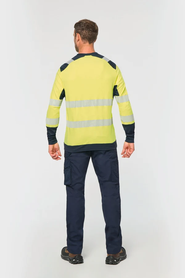 Recyceltes Sicherheits-T-Shirt mit langen Ärmeln