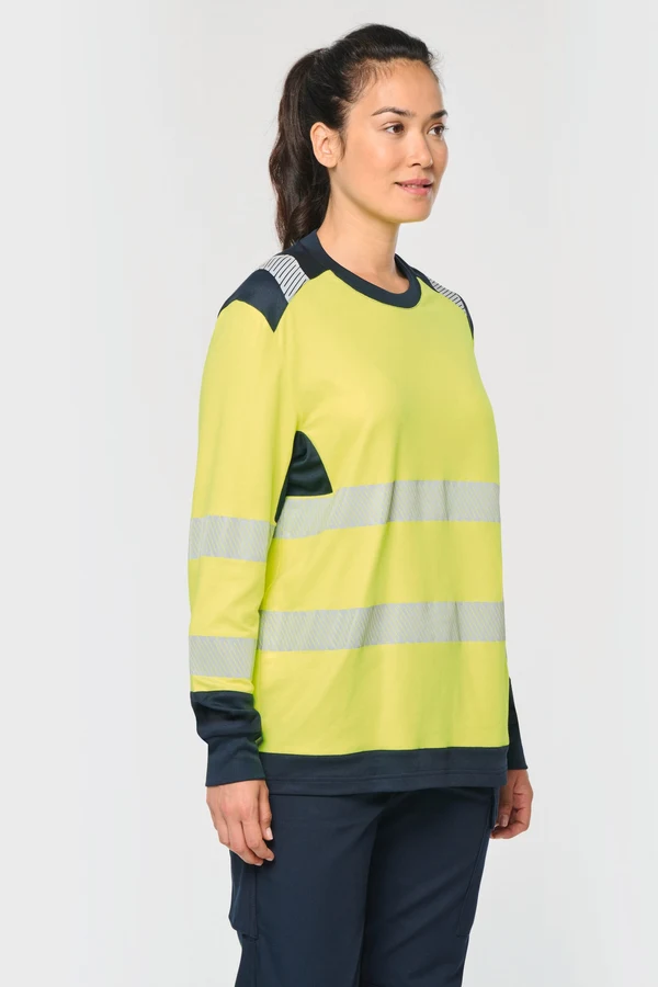Recyceltes Sicherheits-T-Shirt mit langen Ärmeln