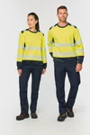 Recyceltes Sicherheitssweatshirt Rundhalsausschnitt