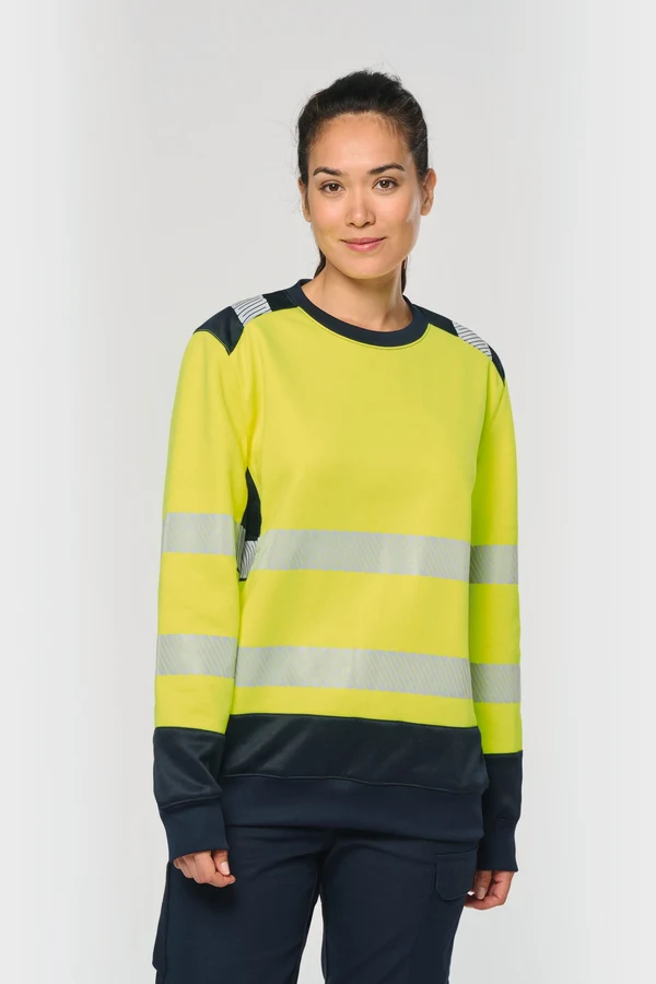 Recyceltes Sicherheitssweatshirt Rundhalsausschnitt