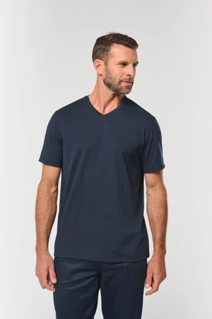 Antibakterielles, umweltfreundliches T-Shirt mit V-Ausschnitt für Herren