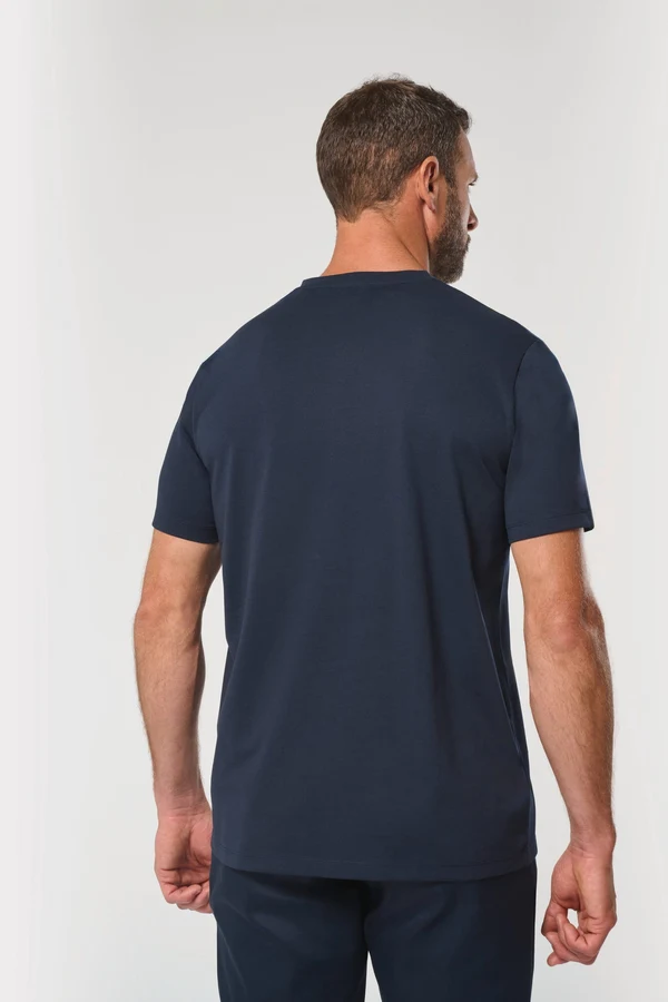 Antibakterielles, umweltfreundliches T-Shirt mit V-Ausschnitt für Herren